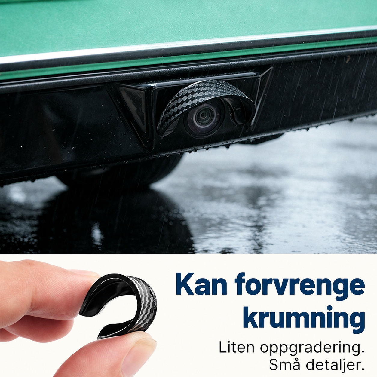 🚗🌧️ Vanntett regnskjerm for ryggekamera — klart syn selv i vått vær