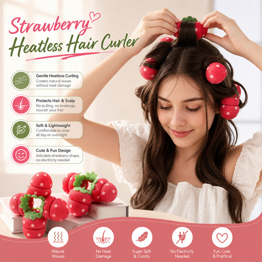 Få krøller i salongkvalitet uten noen form for varmeskade! 🍓✨💇♀️