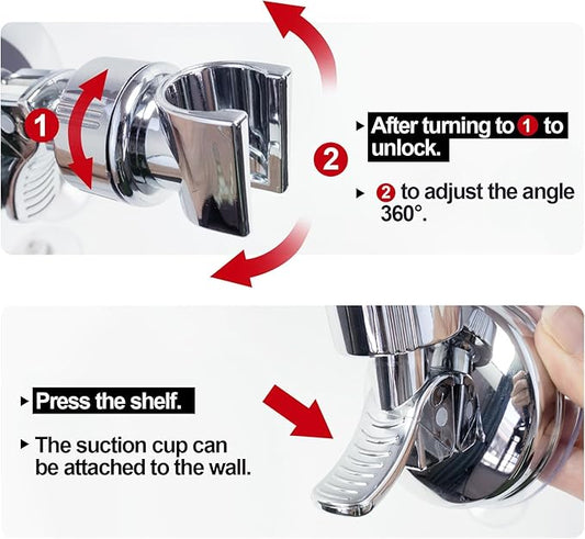 ✨Installer dusjhodet akkurat der du vil ha det, uten å bore! 🚿