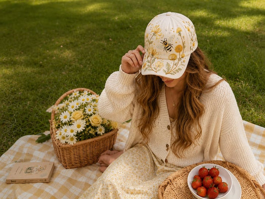 🌸🌿 Garden Morning-baseballcap: Mild sol og hverdagslig hygge! ☀️🌱🧢