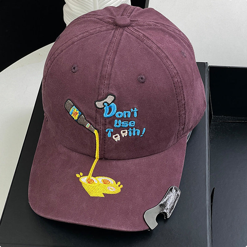 🧢 Baseballcap med innebygd flaskeåpner: Friluftshatt med solskjerm og flaskeåpner! 🍻✨