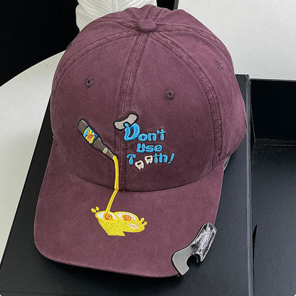 🧢 Baseballcap med innebygd flaskeåpner: Friluftshatt med solskjerm og flaskeåpner! 🍻✨