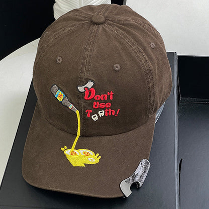 🧢 Baseballcap med innebygd flaskeåpner: Friluftshatt med solskjerm og flaskeåpner! 🍻✨
