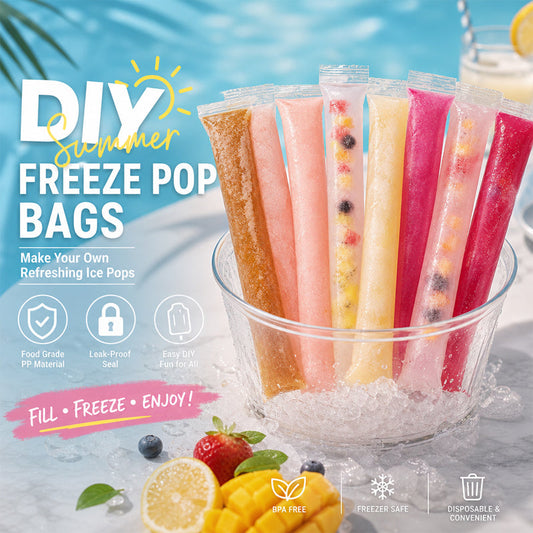 🍦 DIY Glede-Engangs Ispinneposer med Selvtettende Lukking 🧊☀️