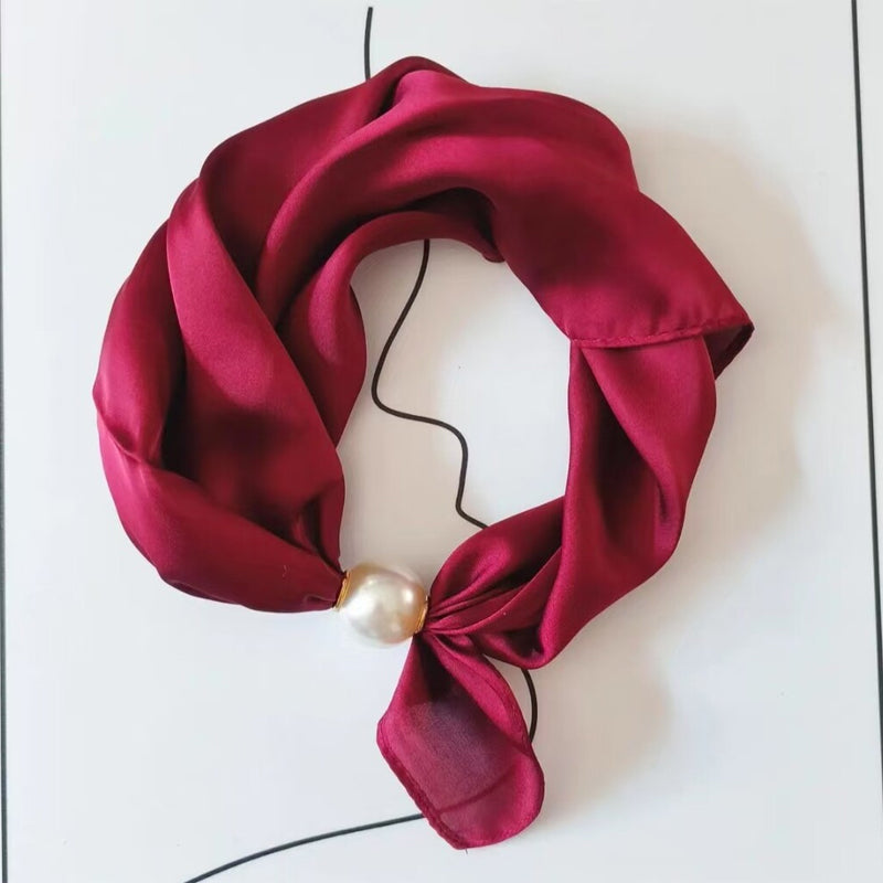 🤍 Perleskjerfkjede med magnetlås – magnetlås, umiddelbar stil på sekunder! ✨📦