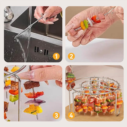 Nyt perfekt sprø og saftige kebaber fra luftfritøren din! 🍢✨