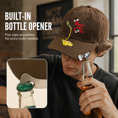 🧢 Baseballcap med innebygd flaskeåpner: Friluftshatt med solskjerm og flaskeåpner! 🍻✨