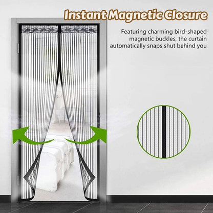 🦟 Hold skadedyr ute – monteres på 2 minutter! Dørgardinen av magnetisk netting! 🚪✨