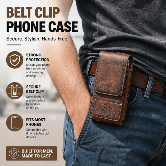 📱Magnetisk Belteetui for Mobil – Beskytt Telefonen & Ta Den Ut På Et Sekund! 🔧✨
