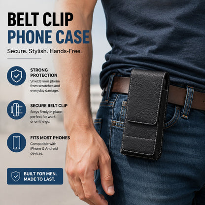 📱Magnetisk Belteetui for Mobil – Beskytt Telefonen & Ta Den Ut På Et Sekund! 🔧✨