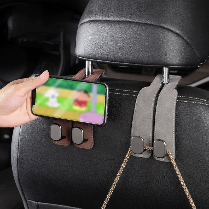 🚗🔩 Telefonhenger til bil med dobbel krok – 5 kg kapasitet, rotfri kjøring