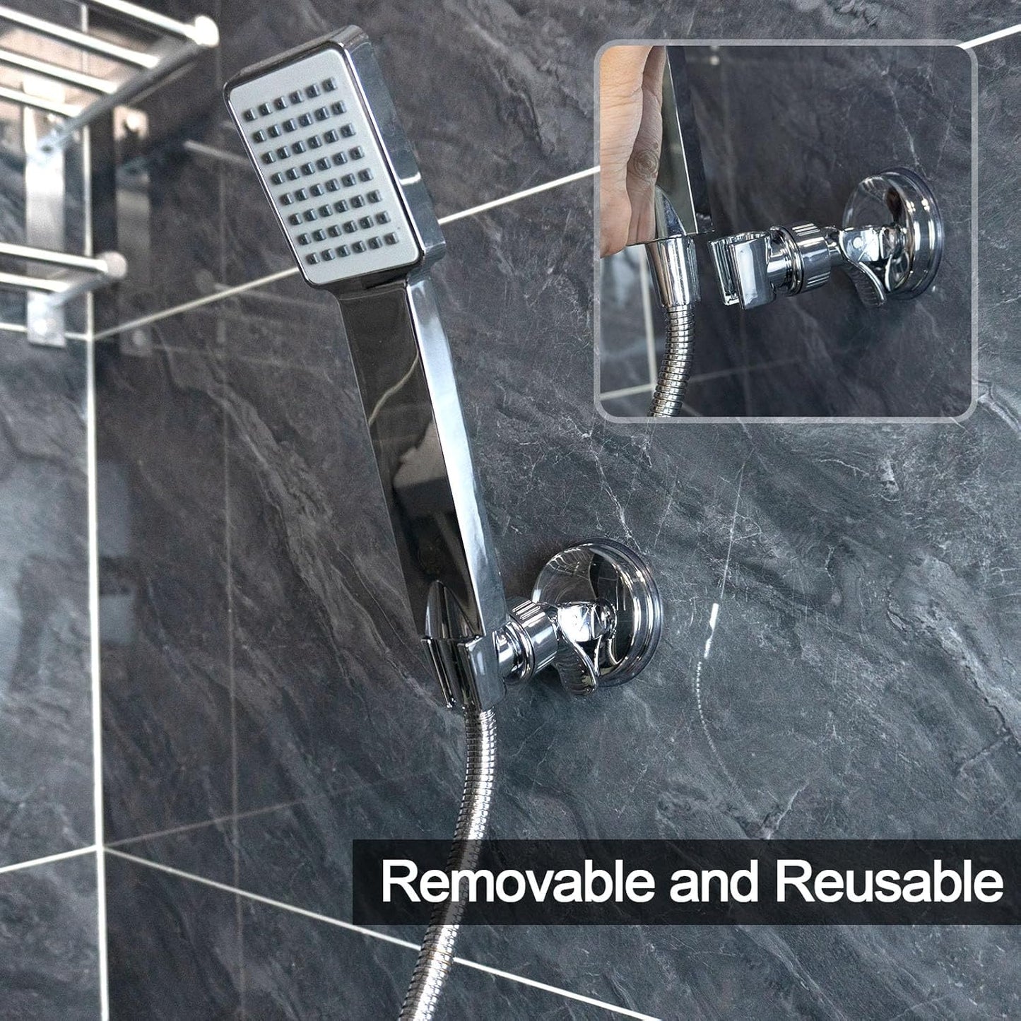 ✨Installer dusjhodet akkurat der du vil ha det, uten å bore! 🚿