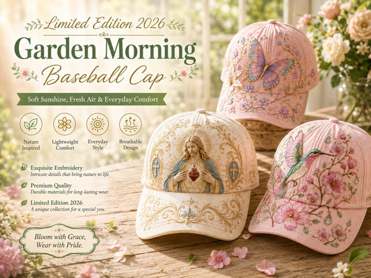 🌸🌿 Garden Morning-baseballcap: Mild sol og hverdagslig hygge! ☀️🌱🧢