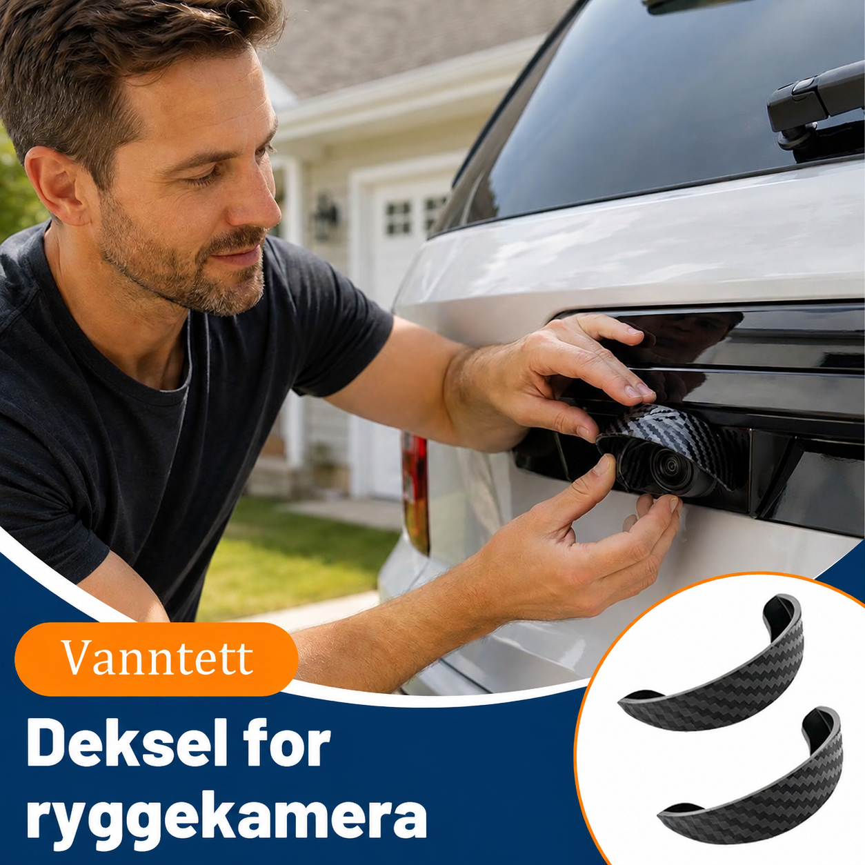🚗🌧️ Vanntett regnskjerm for ryggekamera — klart syn selv i vått vær