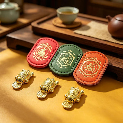 🐢2026 Gyllen skilpadde-amulett – Biter av lykken🍀Slipper aldri taket!