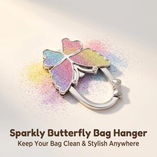 🦋Butterfly sammenleggbar veskekrok – Stil og renslighet for enhver anledning! ✨