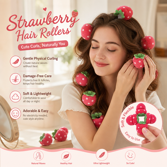 Få krøller i salongkvalitet uten noen form for varmeskade! 🍓✨💇‍♀️