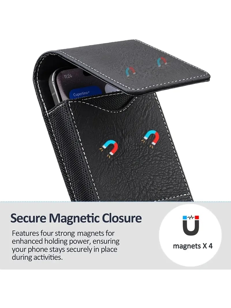 📱Magnetisk Belteetui for Mobil – Beskytt Telefonen & Ta Den Ut På Et Sekund! 🔧✨