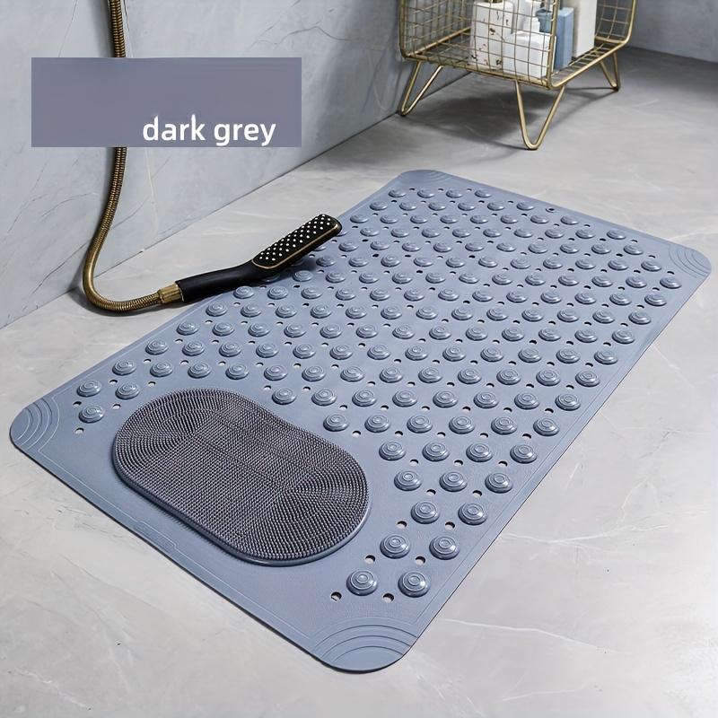 🛁Ekstra stor sklisikker bade- og dusjmatte med dreneringshull ✨