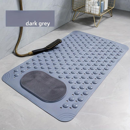 🛁Ekstra stor sklisikker bade- og dusjmatte med dreneringshull ✨