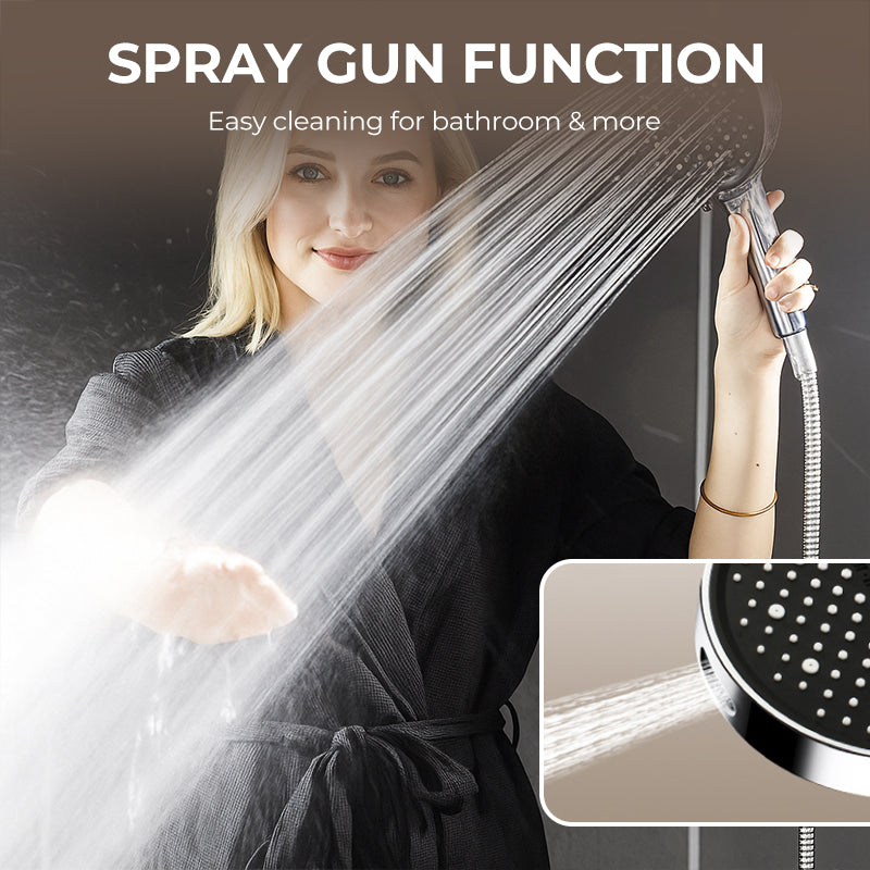 🌧️ Er vanntrykket for lavt? Dette regndusjhodet er løsningen – med åtte justerbare stråleinnstillinger gir det deg et skikkelig kraftig regnskyll! 💪🚿